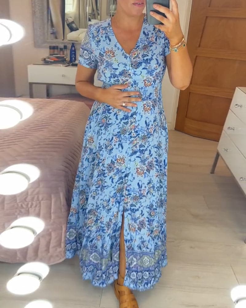 Connie - Abito maxi floreale