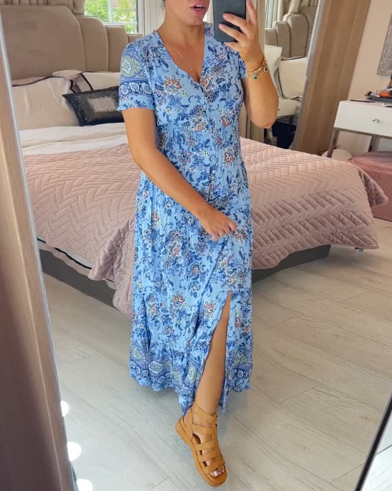 Connie - Abito maxi floreale
