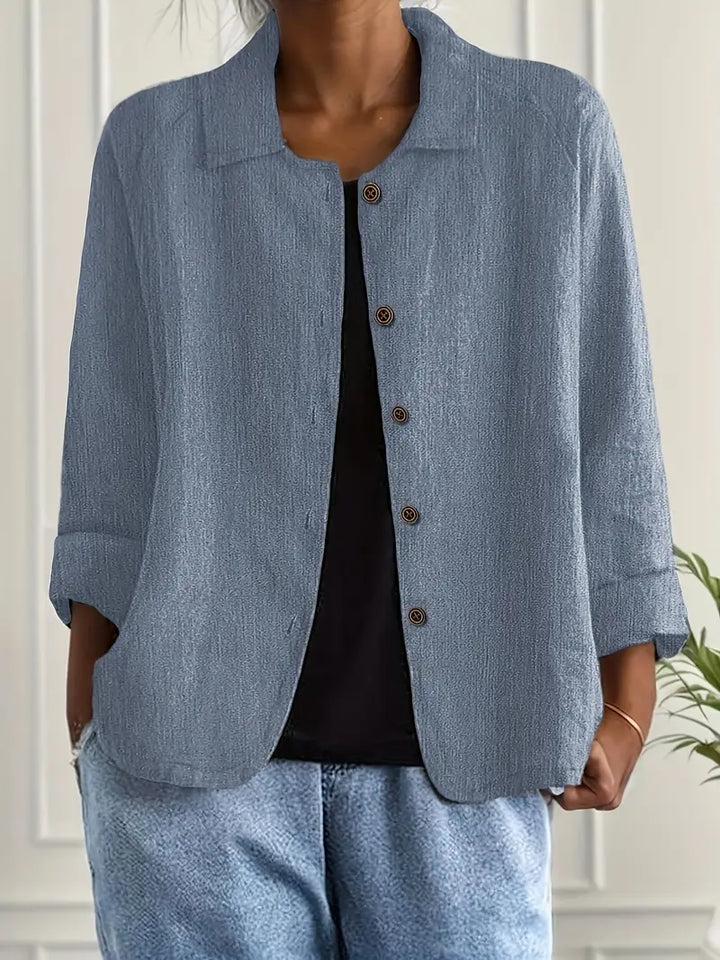 Marilla™ – Klassischer leichter Hemd-Cardigan