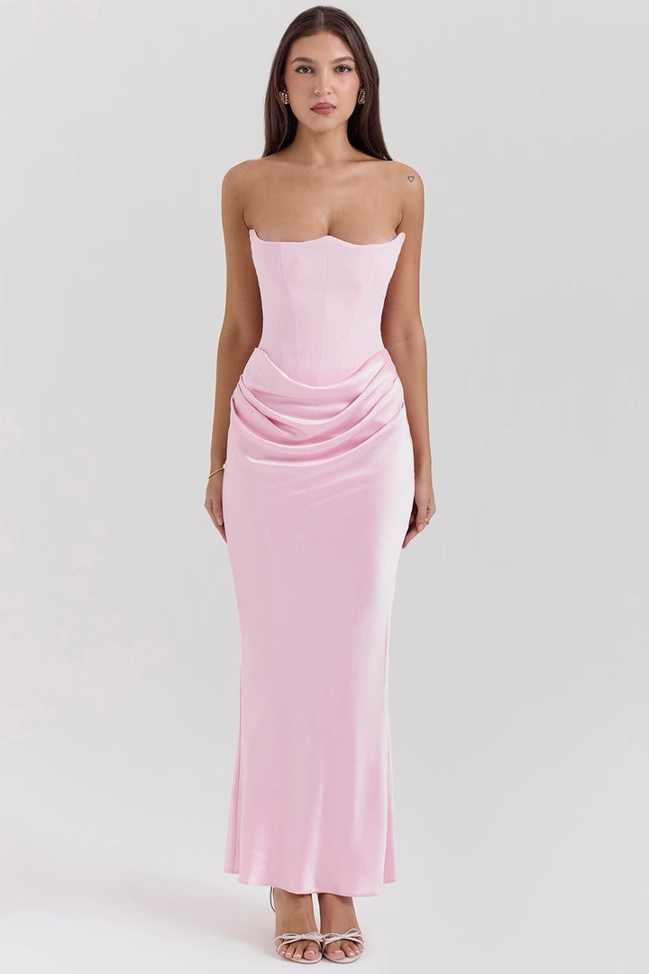 Mia | Maxivestido de mujer sin tirantes