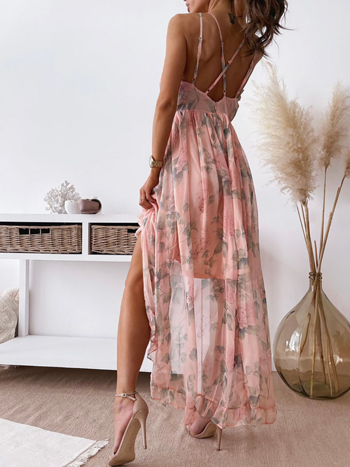Elegante vestido vaporoso