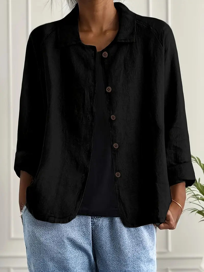Marilla™ – Klassischer leichter Hemd-Cardigan
