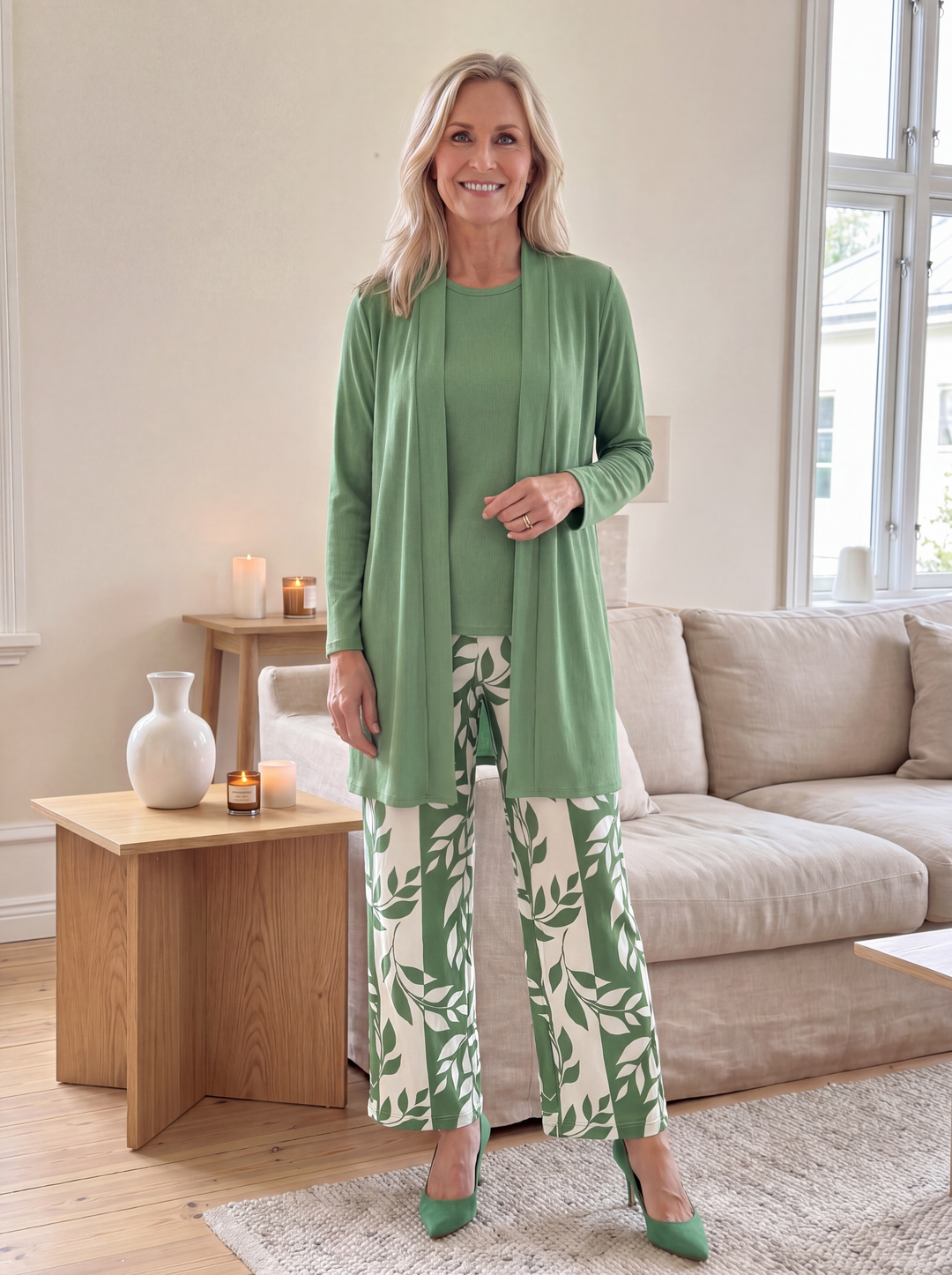 Soraya | Informal conjunto primaveral de tres piezas