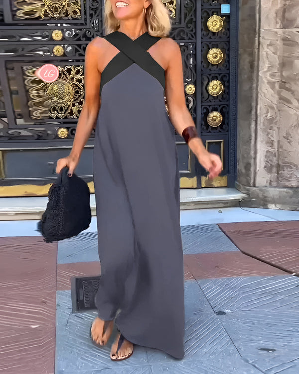 Delphine™ - Elegante abito con scollo incrociato