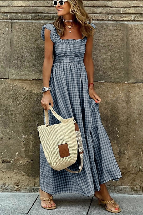 Ivara - Elegante abito estivo a quadri