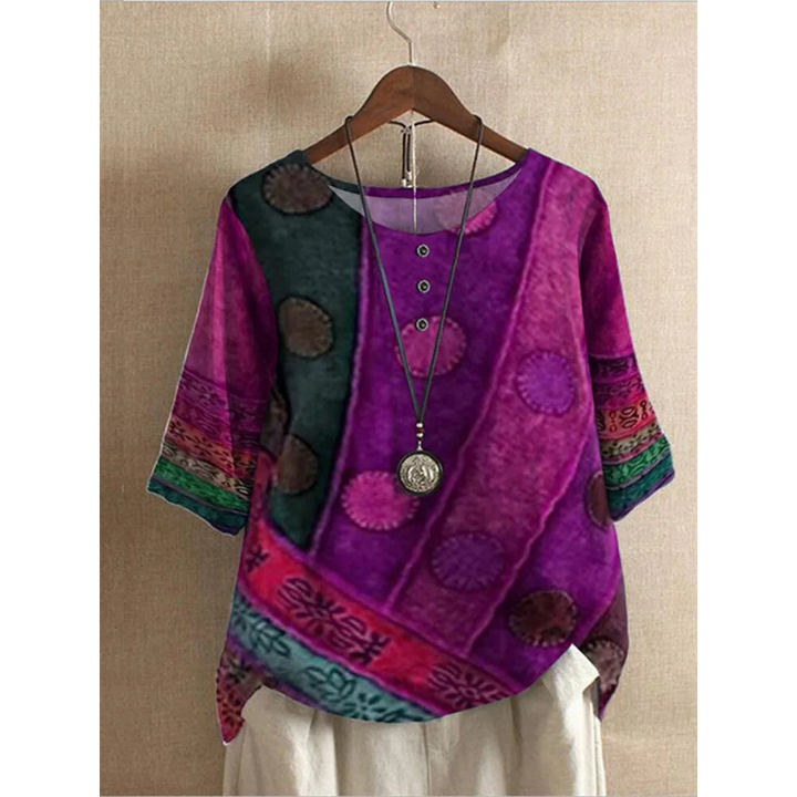 Valarie - Kleurrijke boho-top