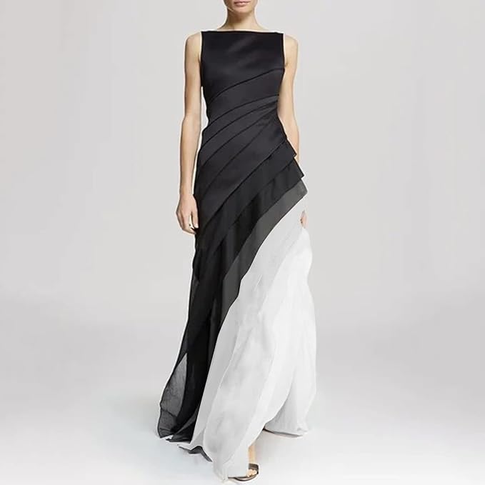 Ärmelloses bodenlanges Kleid für Damen