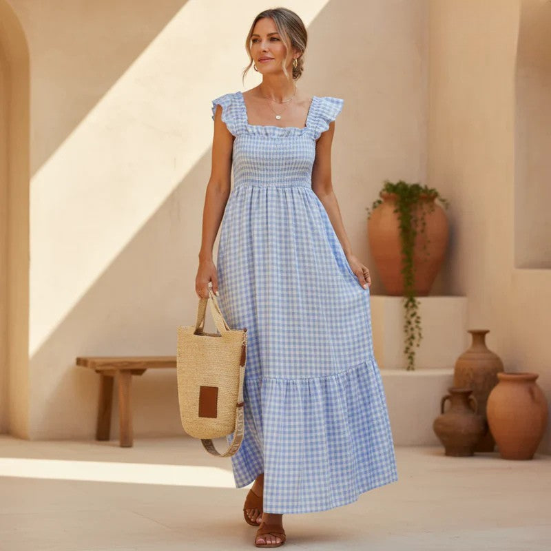 Ivara - Elegante abito estivo a quadri