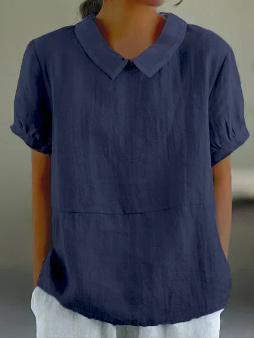 Amalie ™ - Relaxed-Fit Collared Blouse