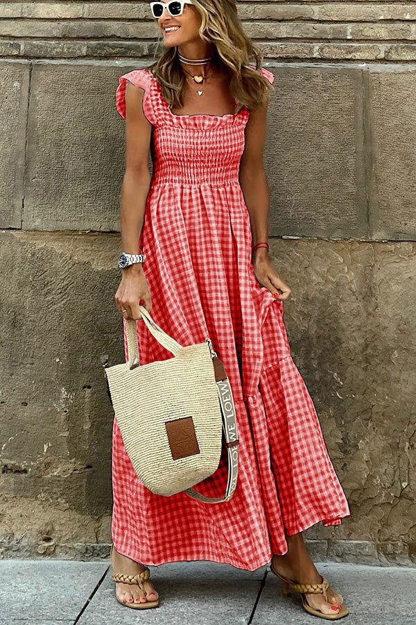 Ivara - Elegante abito estivo a quadri