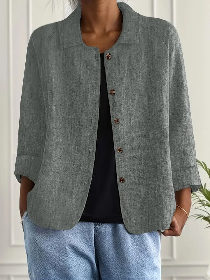 Marilla™ – Klassischer leichter Hemd-Cardigan