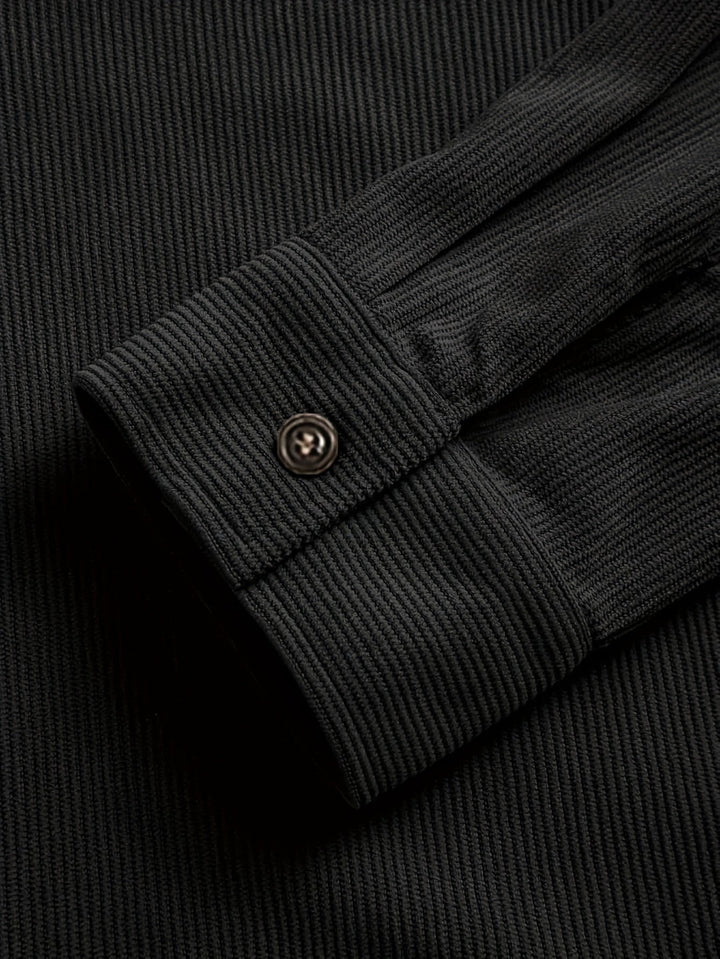 Bryce | Sobrecamisa de manga comprida para homem, com bolsos e botões