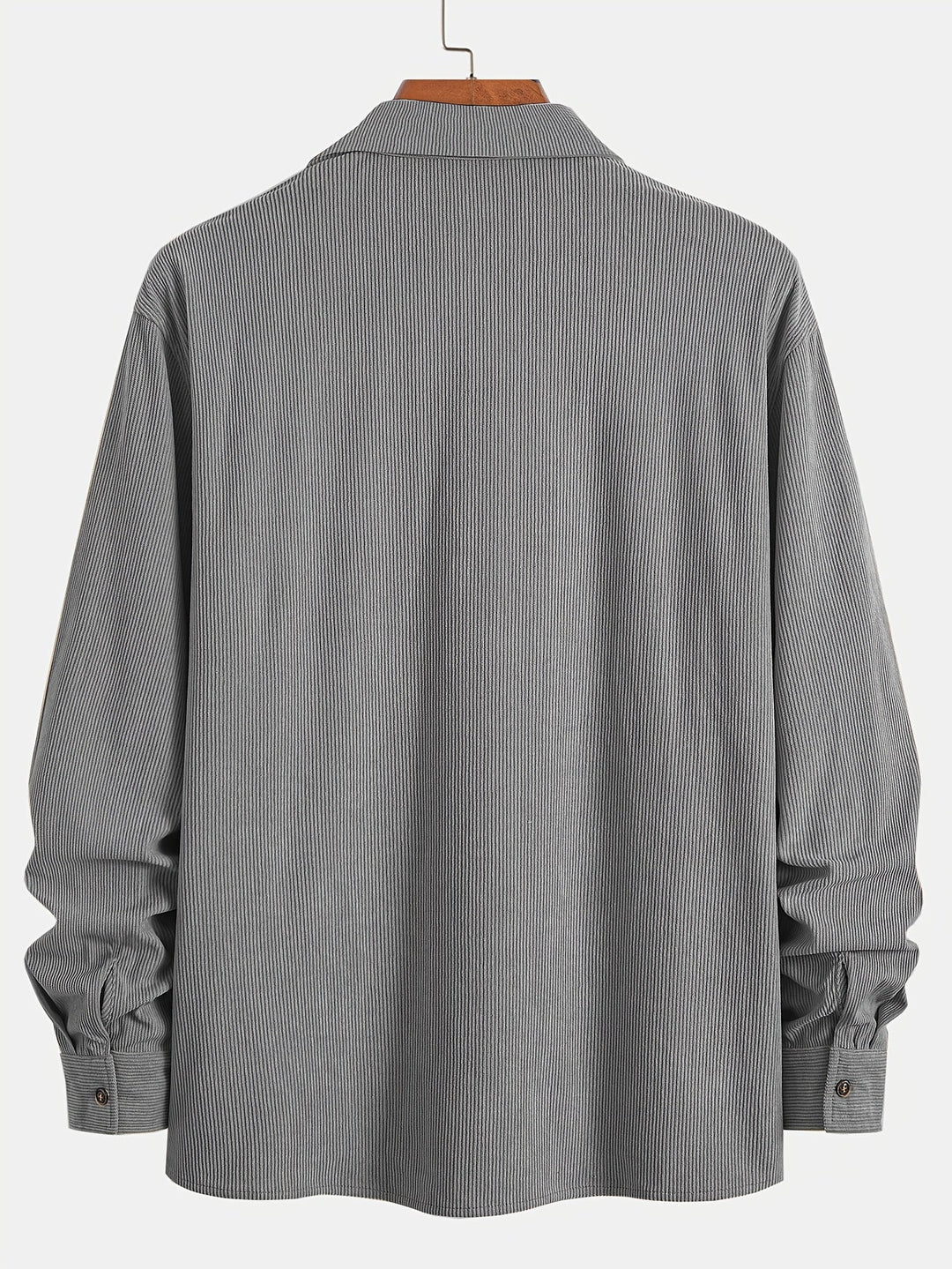Bryce | Sobrecamisa de manga comprida para homem, com bolsos e botões