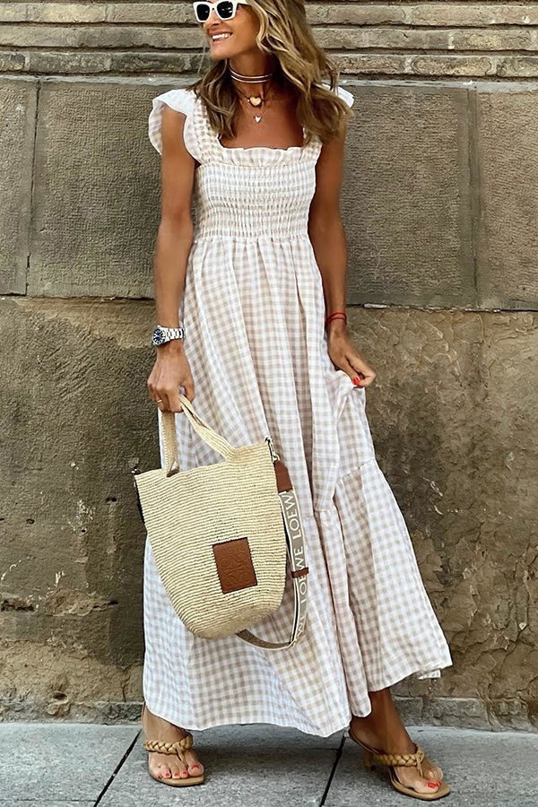 Ivara - Elegante abito estivo a quadri