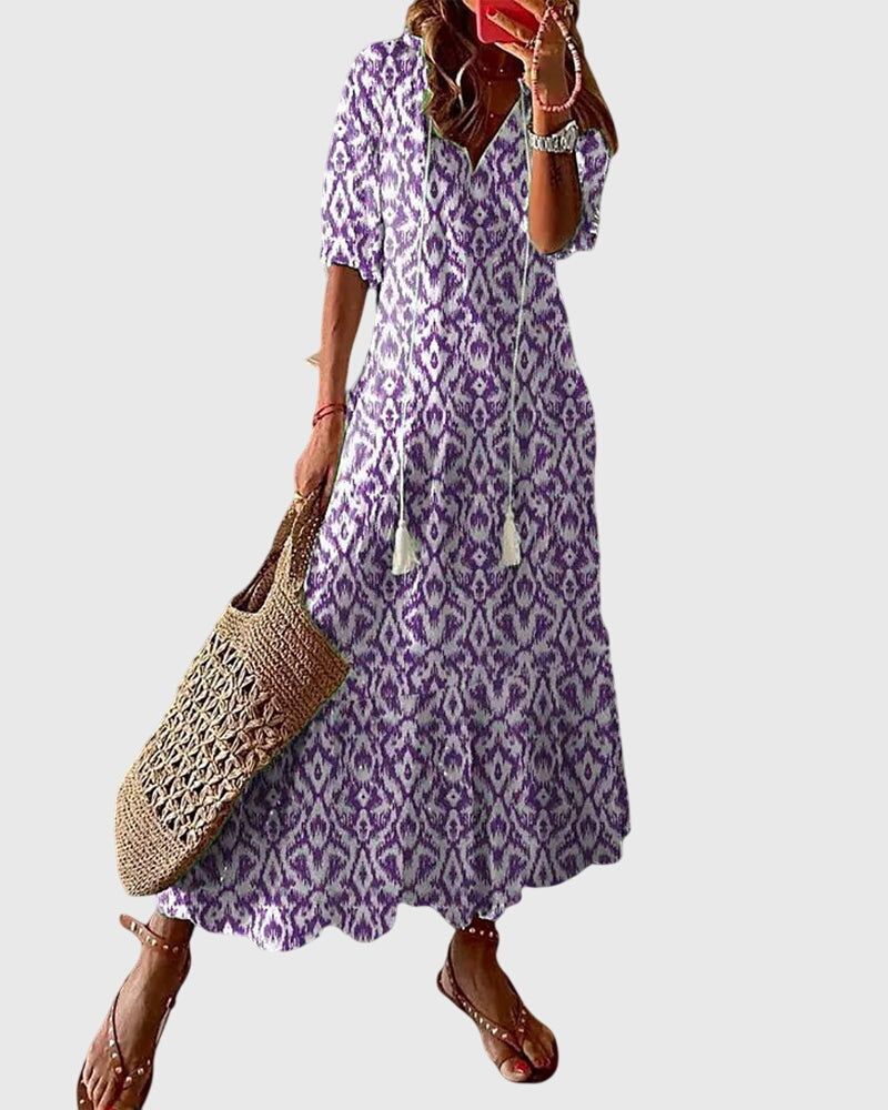 Amalia™ | Ρετρό bohemian καλοκαιρινό φόρεμα