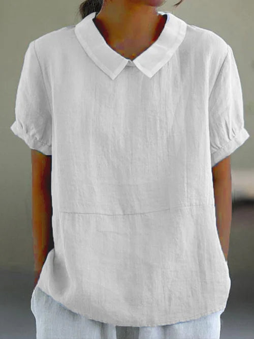 Amalie ™ - Relaxed-Fit Collared Blouse