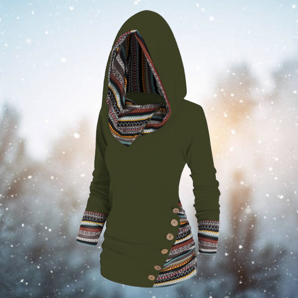 Franzi™ - Tribal-Pattern Hoodie