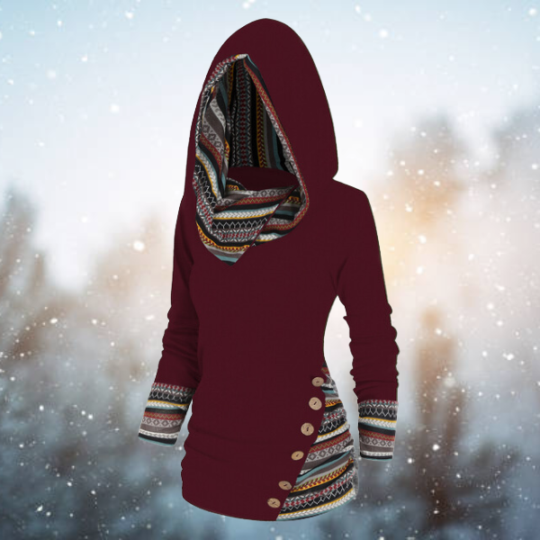 Franzi™ - Tribal-Pattern Hoodie
