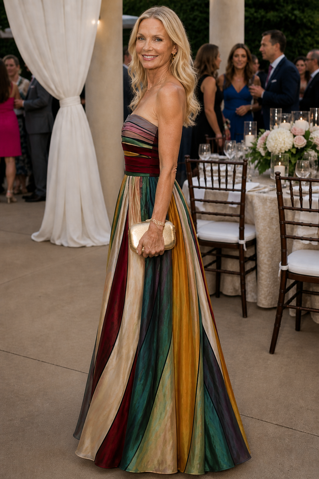 Stella & Grace™ | Elegante abito a trapezio senza spalline per un'eleganza senza sforzo