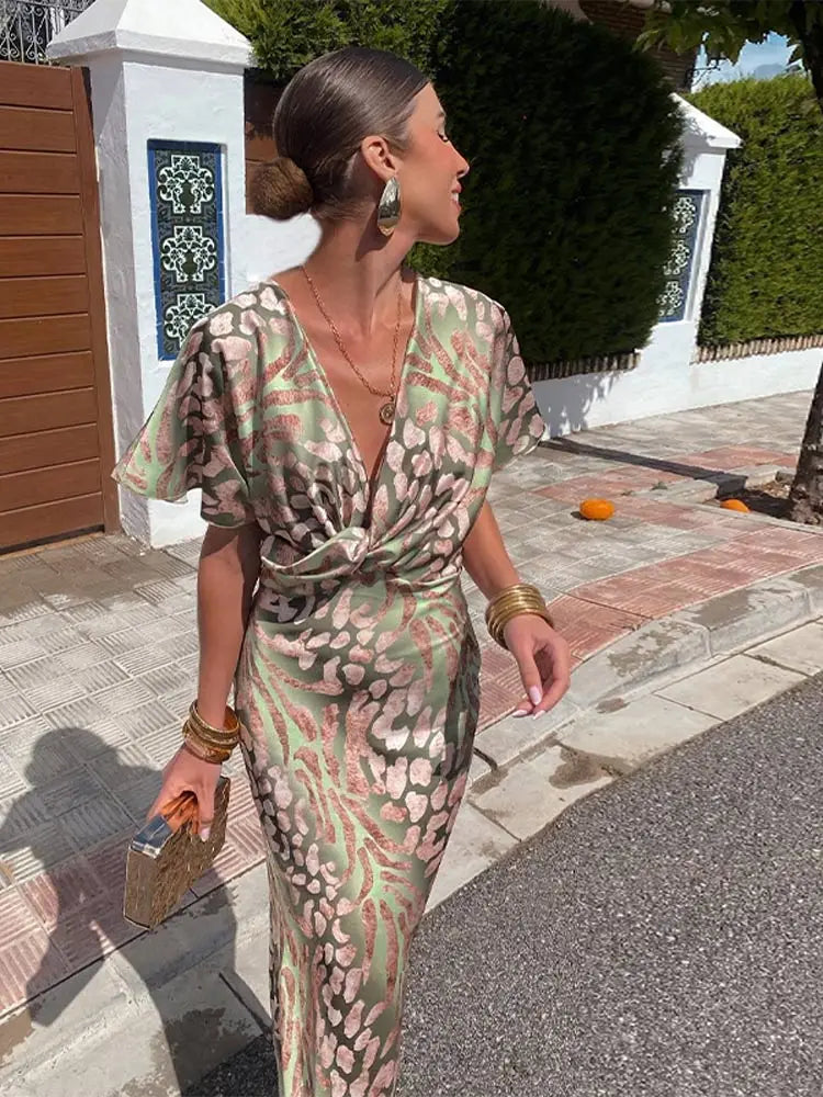 CLARANDRA™ - VESTIDO MIDI COBRE