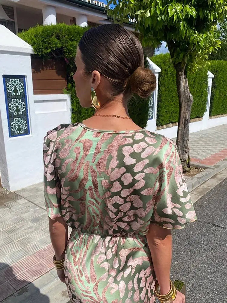 CLARANDRA™ - VESTIDO MIDI COBRE