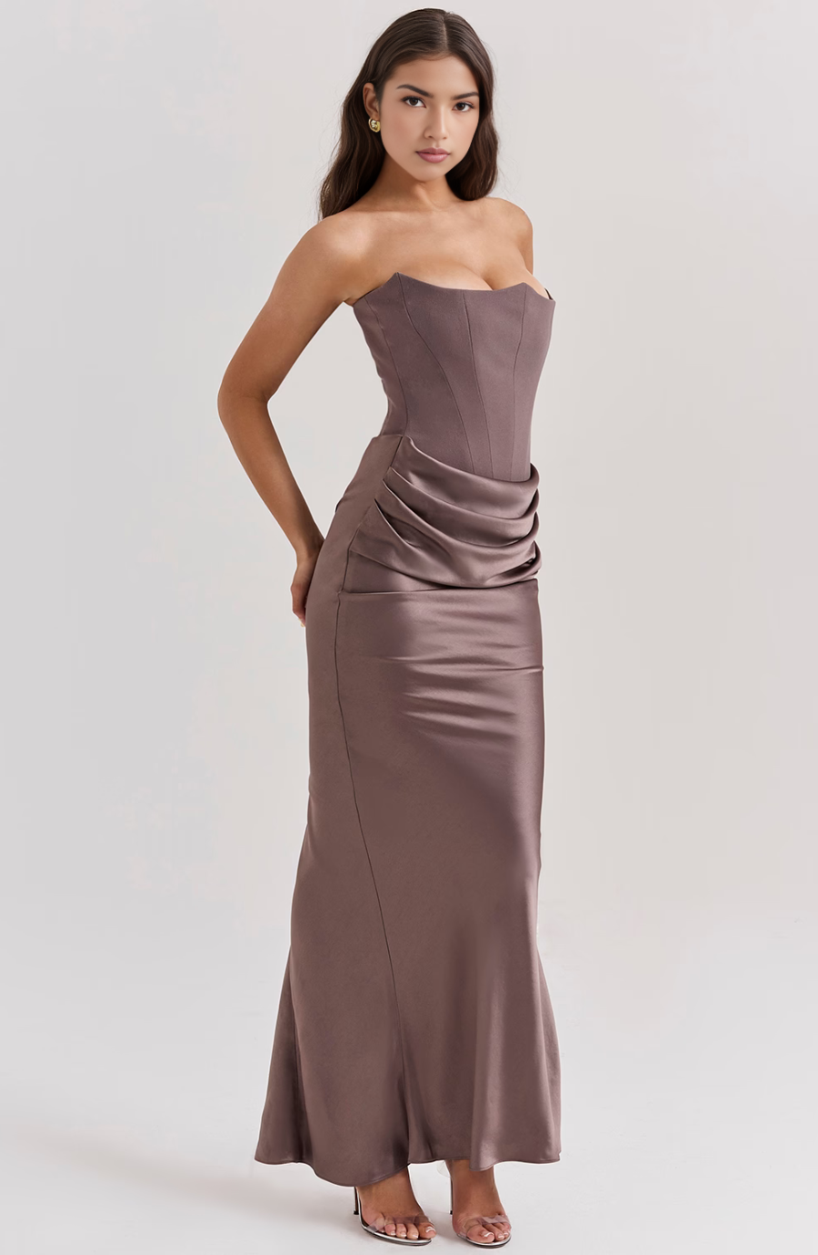 Mia | Maxivestido de mujer sin tirantes