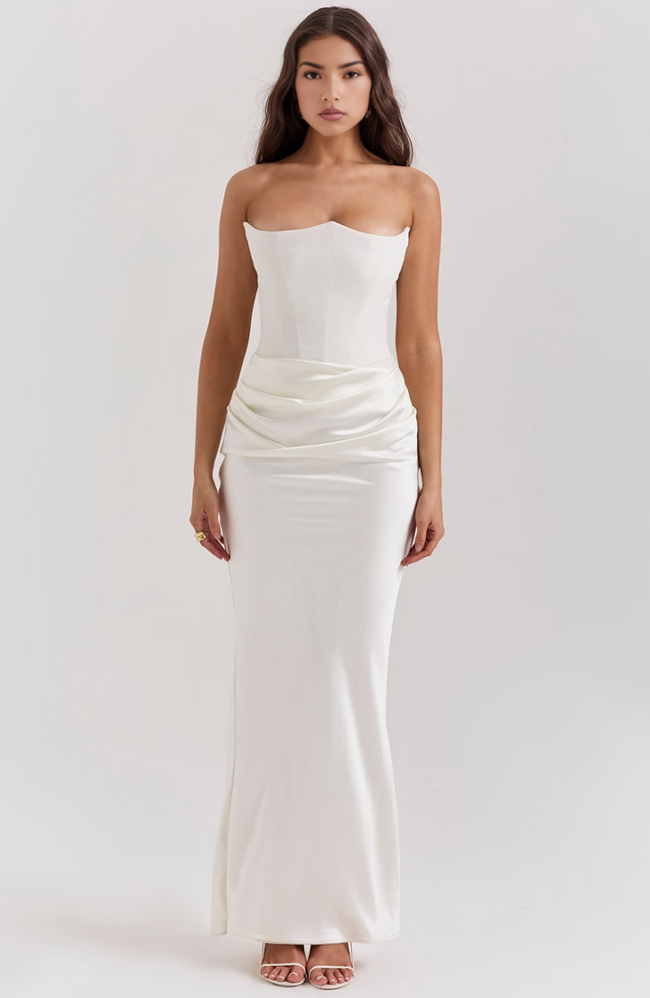 Mia | Maxivestido de mujer sin tirantes