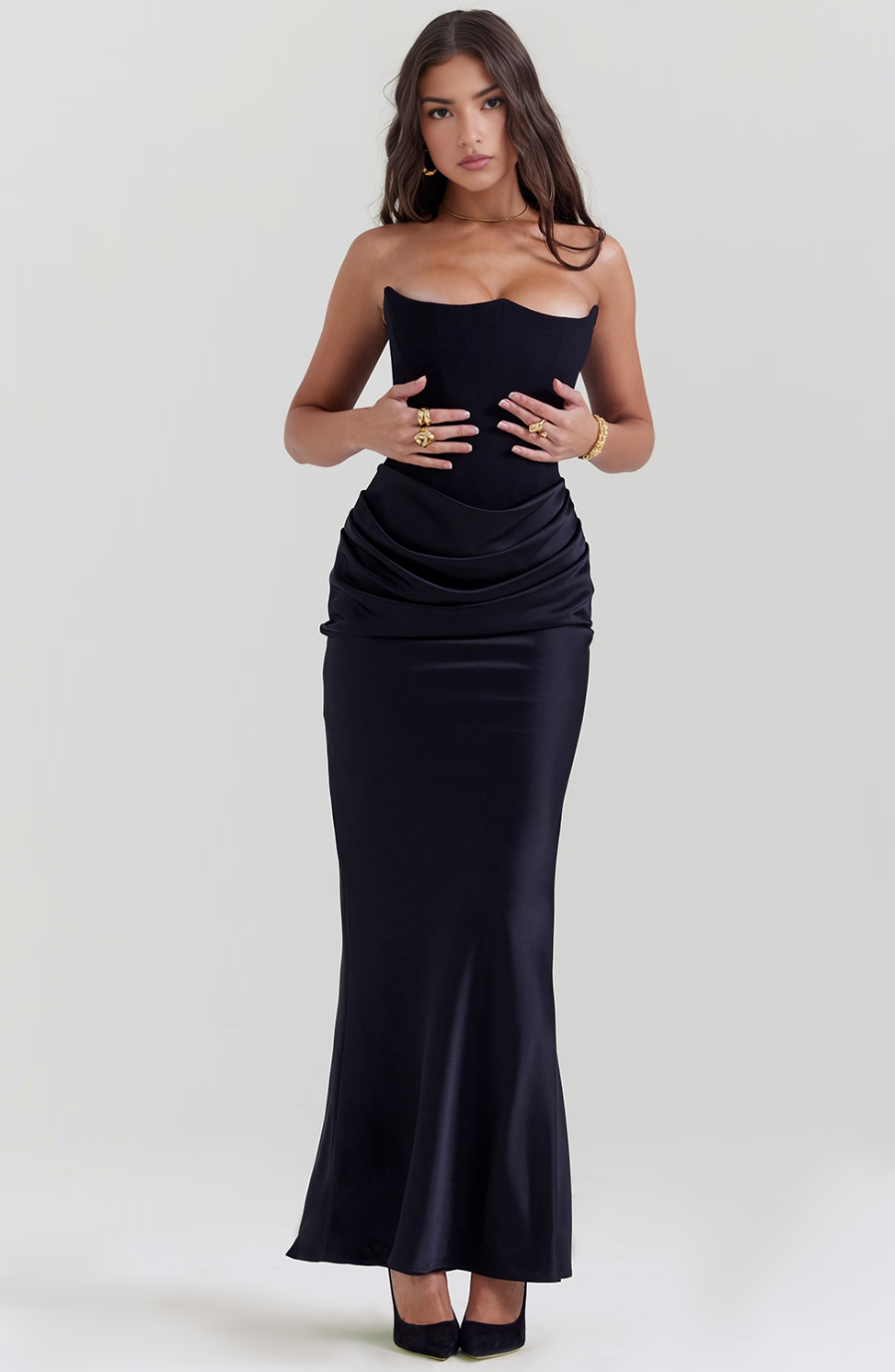 Mia | Maxivestido de mujer sin tirantes