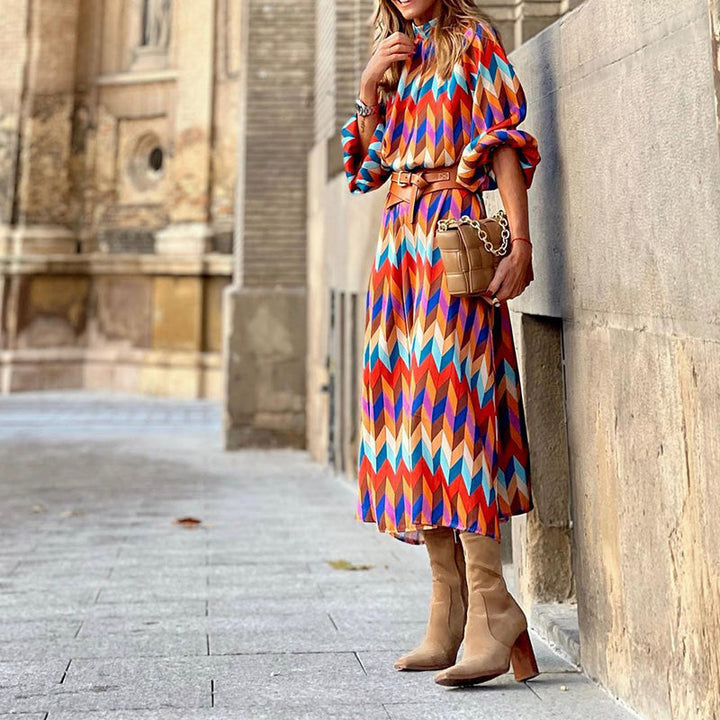 Baur Modehaus | Vestido midi formal estampado