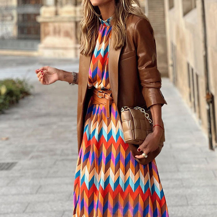 Baur Modehaus | Vestido midi formal estampado