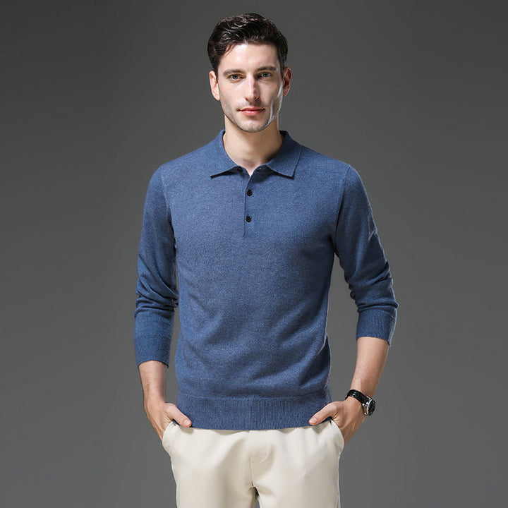 Tobias™ | Cashmere polo business sweater
