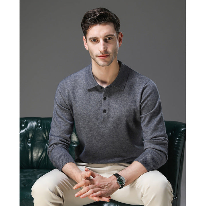 Tobias™ | Cashmere polo business sweater