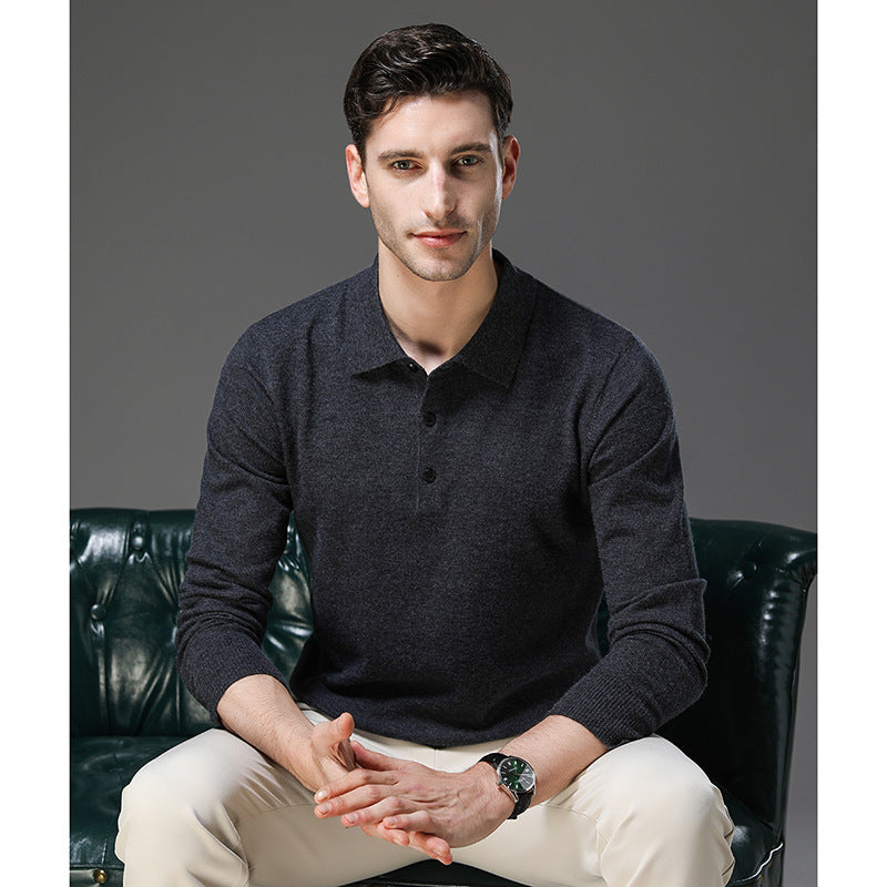Tobias™ | Cashmere polo business sweater