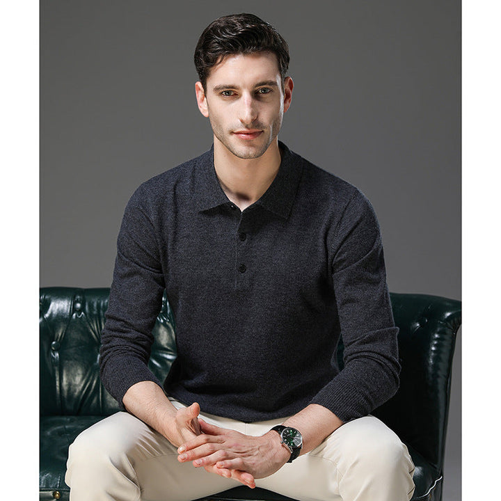 Tobias™ | Cashmere polo business sweater