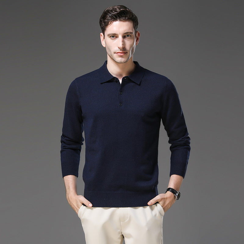 Tobias™ | Cashmere polo business sweater