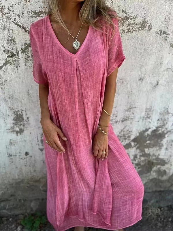 Amber | Vestido midi elegante con cuello en V
