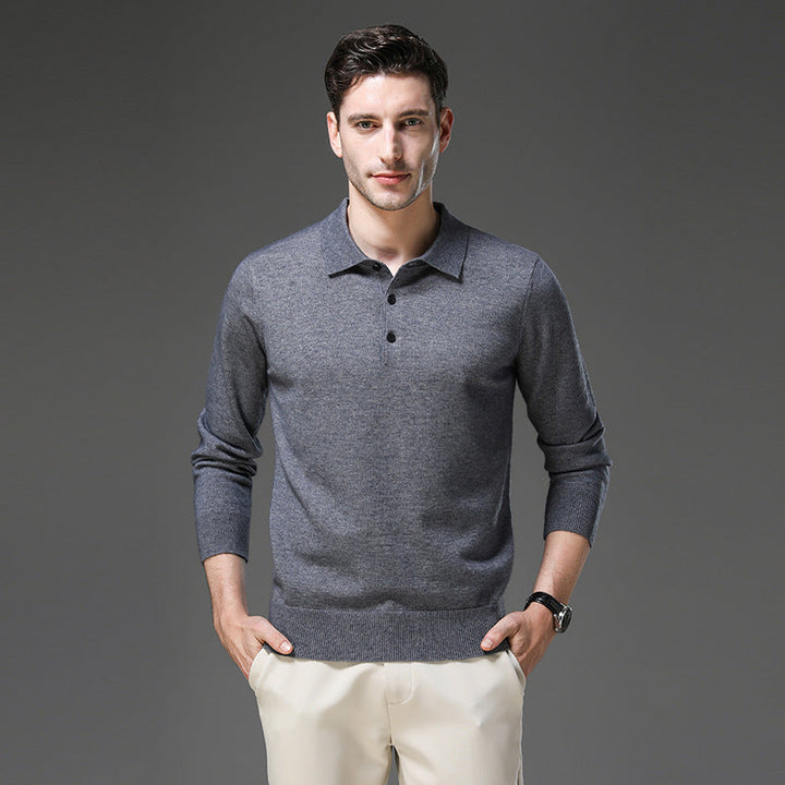 Tobias™ | Cashmere polo business sweater