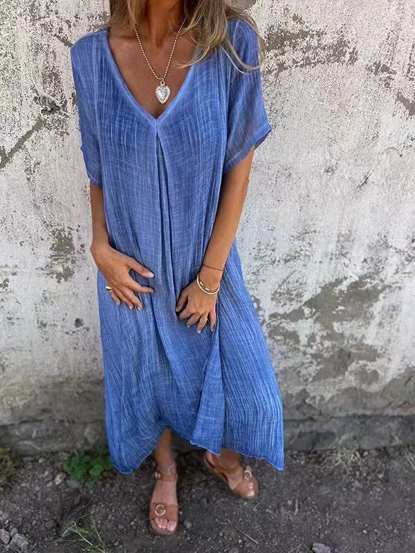 Amber | Vestido midi elegante con cuello en V