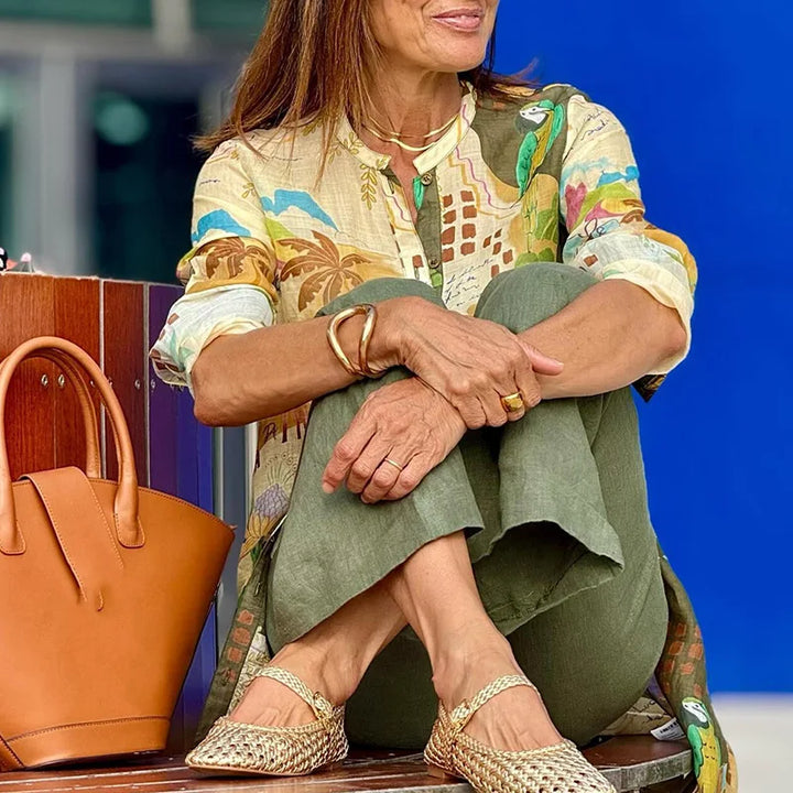 Jessica | Completo da donna con maniche lunghe e bottoni