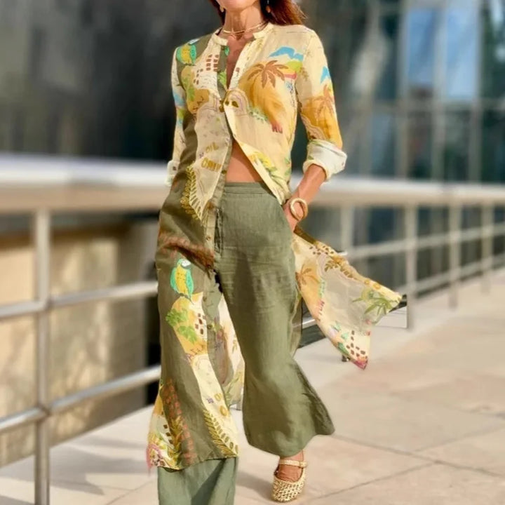 Jessica | Completo da donna con maniche lunghe e bottoni