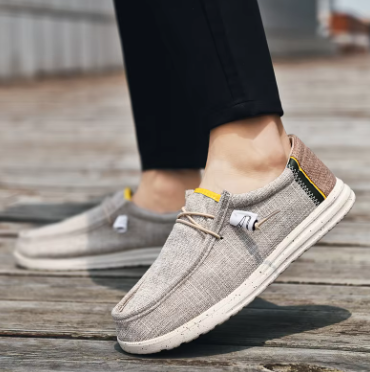 Riccardo - Chaussures décontractées en toile pour homme, mocassins pour homme