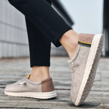 Riccardo - Chaussures décontractées en toile pour homme, mocassins pour homme