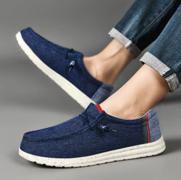 Riccardo - Chaussures décontractées en toile pour homme, mocassins pour homme