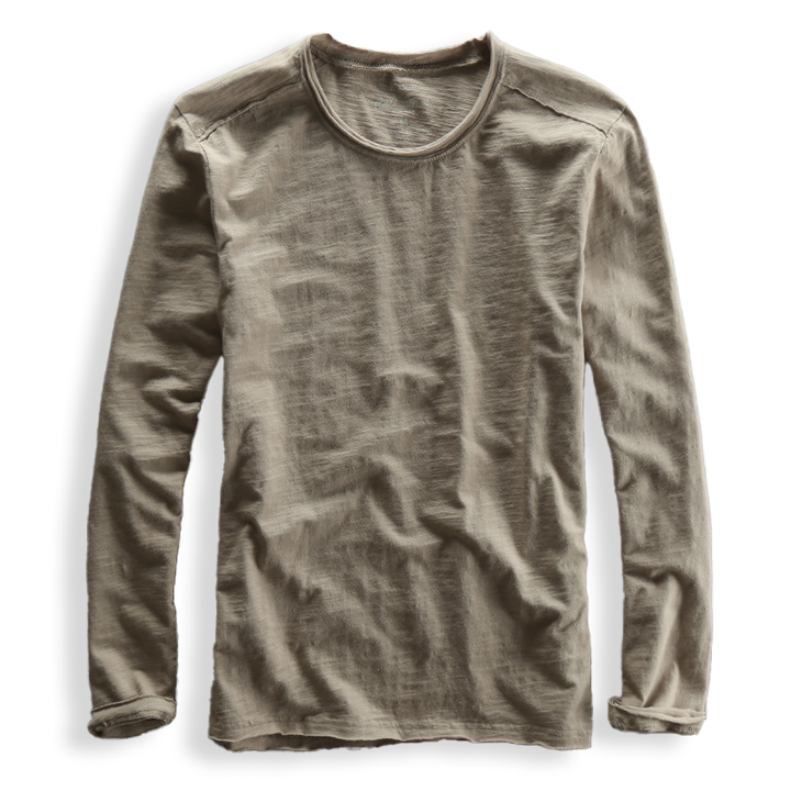 Giovanni | Herren Langarmshirt mit Rundhalsausschnitt