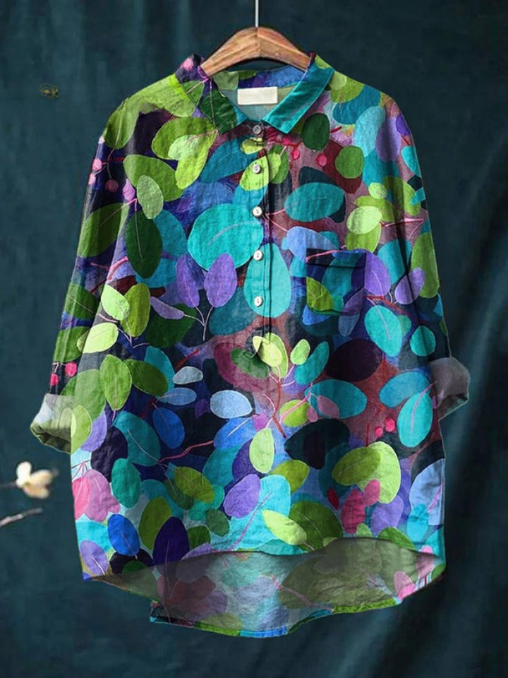 Tiziana – Patterned Linen Shirt