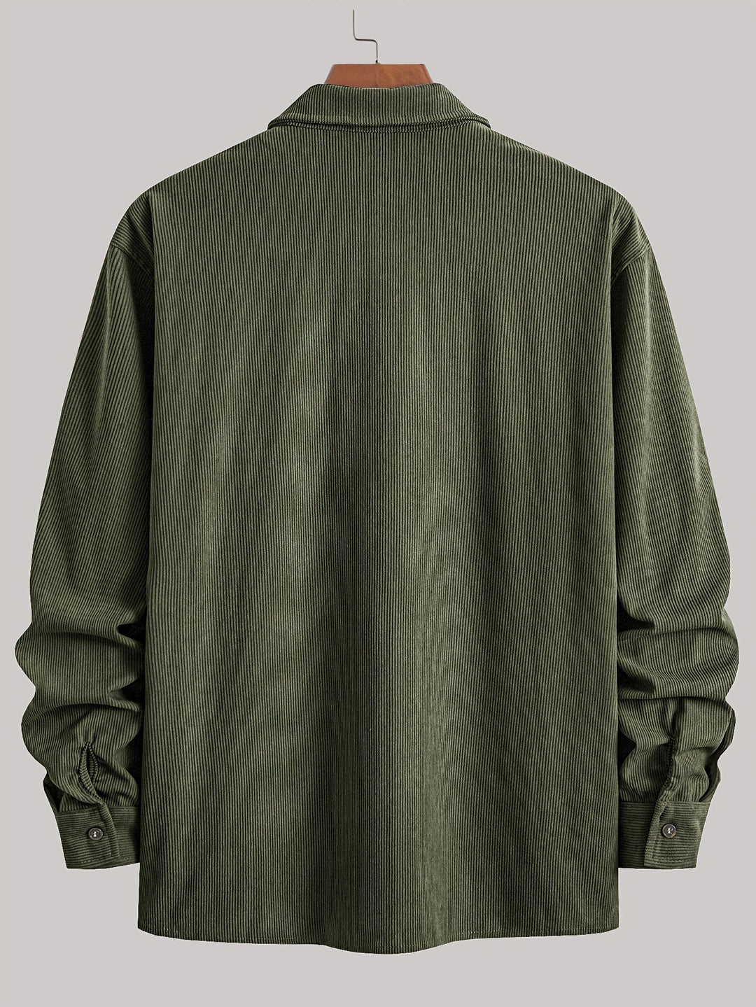Bryce | Sobrecamisa de manga comprida para homem, com bolsos e botões