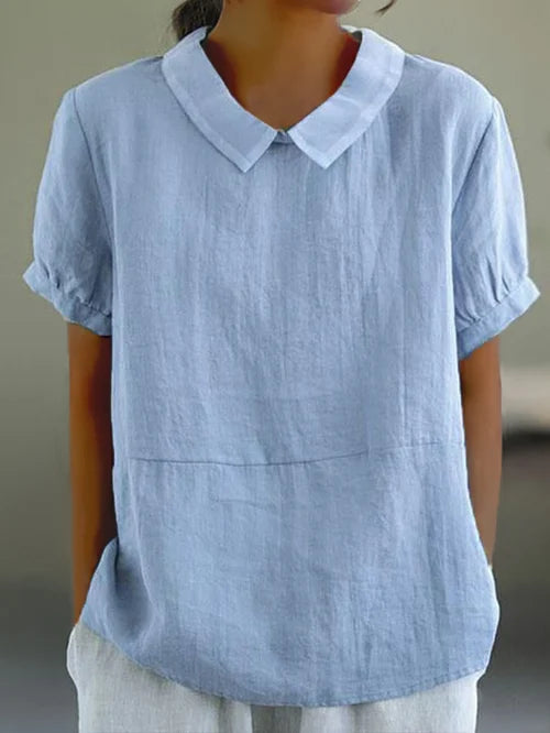 Amalie ™ - Relaxed-Fit Collared Blouse