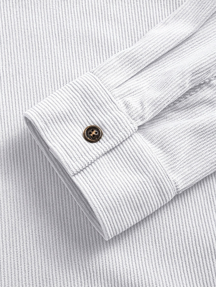Bryce | Sobrecamisa de manga comprida para homem, com bolsos e botões