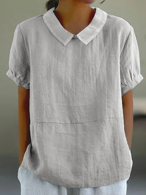 Amalie ™ - Relaxed-Fit Collared Blouse