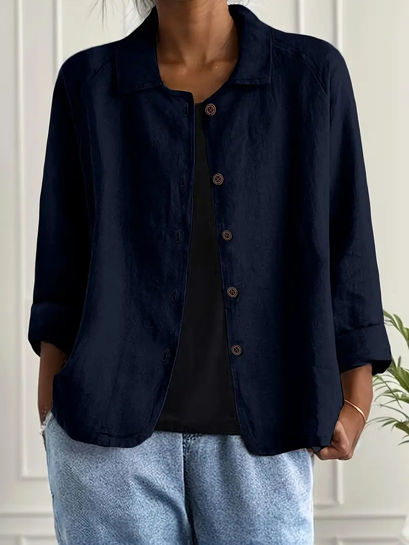 Marilla™ – Klassischer leichter Hemd-Cardigan